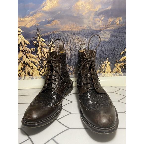TAFT Saint Boot (Woven) in Espresso size 42 EU 10.5 US main image 6